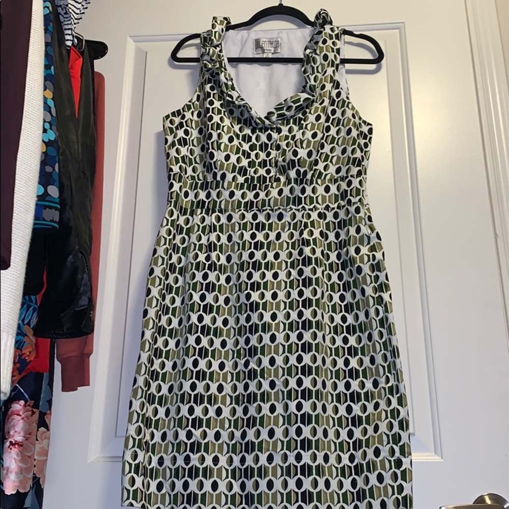 Multiple green colored spring dress❤️